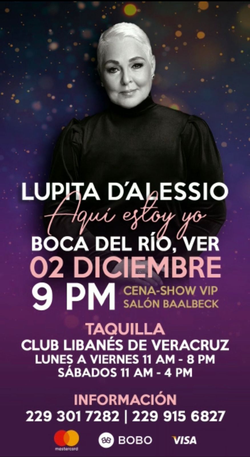 Lupita D´alessio en Veraruz