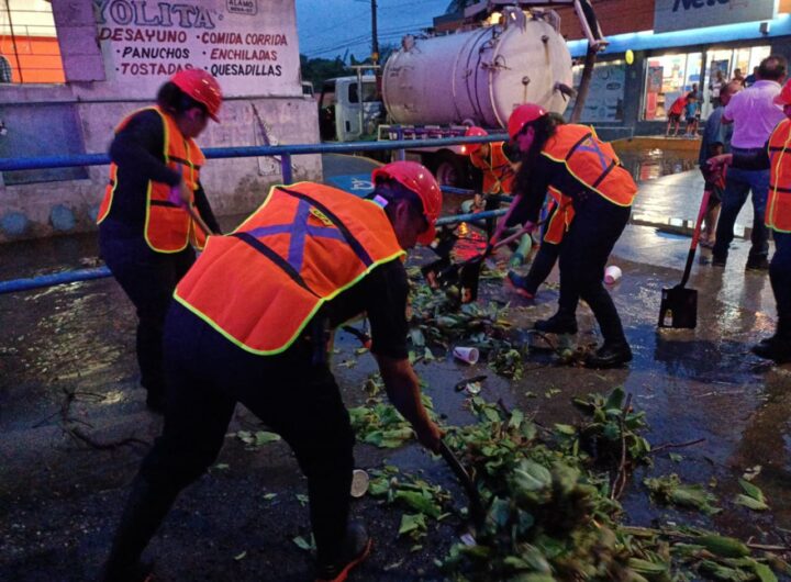 Refrendando el compromiso del Gob. Cuitláhuac García Jiménez de atender las emergencias ciudadanas de manera oportuna, la SSP activó Plan Tajín, en Veracruz, La Pochota y Amapolas.