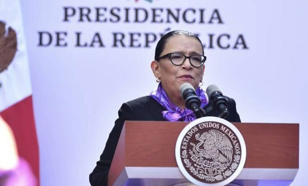 La secretaria de Seguridad y Protección Ciudadana, Rosa Icela Rodríguez. Imagen de archivo