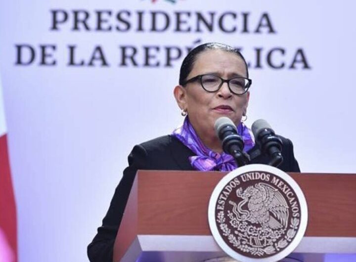 La secretaria de Seguridad y Protección Ciudadana, Rosa Icela Rodríguez. Imagen de archivo