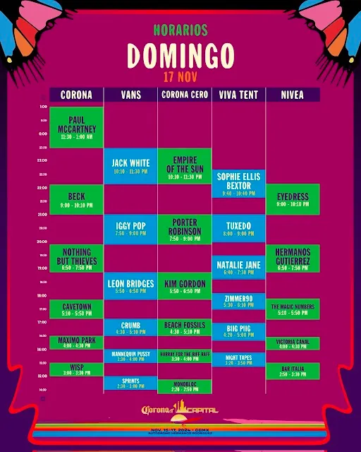 horario corona domingo