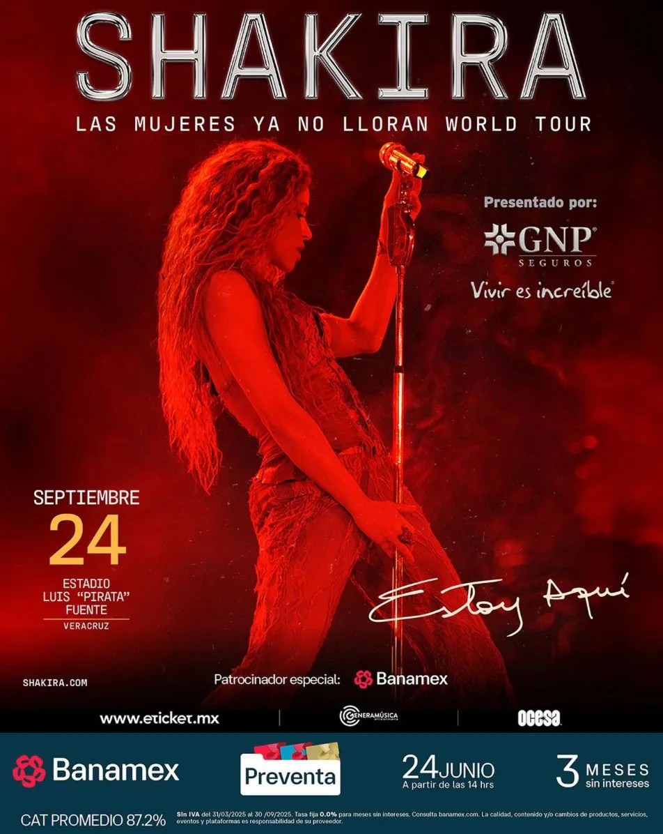 Shakira viene a Veracruz en septiembre IMG 20250619 WA0004 jpg