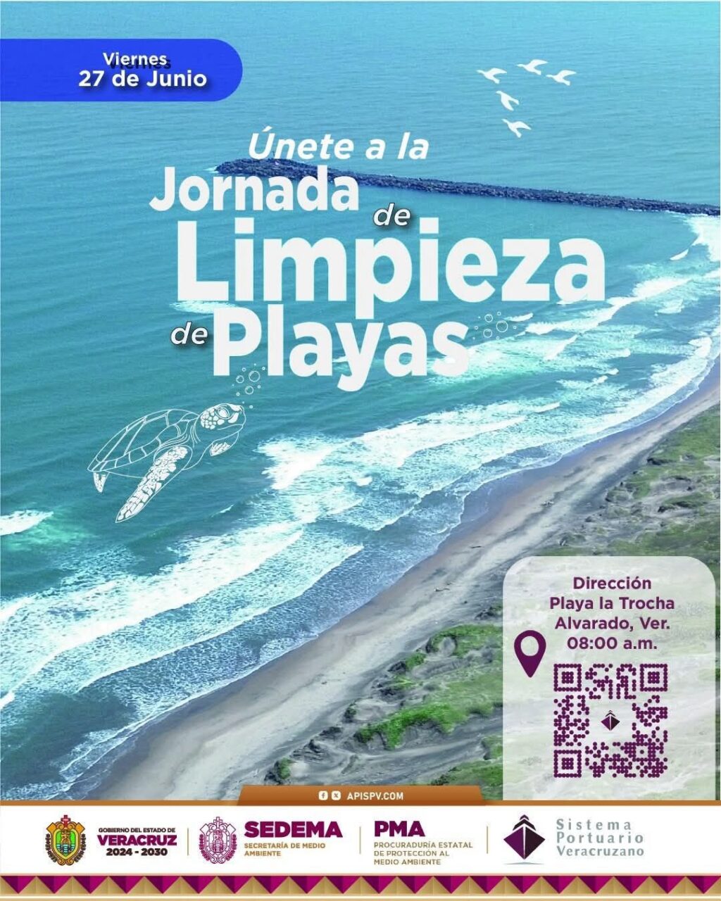 Convocan a jornada de limpieza en Playa La Trocha IMG 20250626 WA0001
