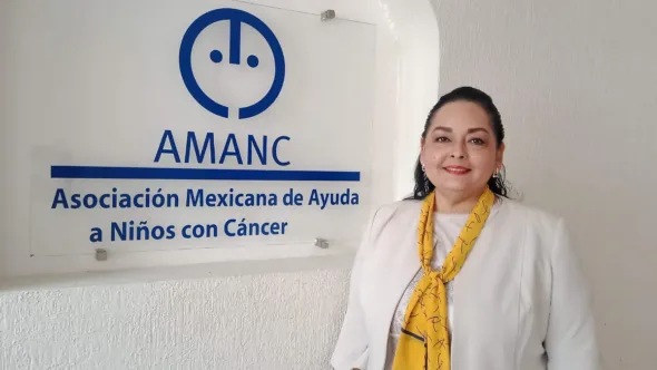 Susana Lara Garcia presidenta de la Asociacion Mexicana de Ayuda a Ninos con Cancer AMANC