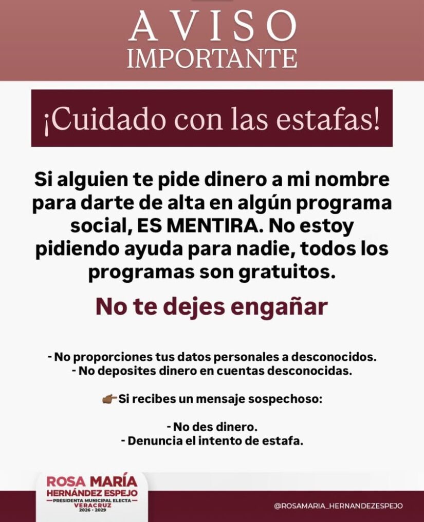 CUIDADO CON LAS ESTAFAS