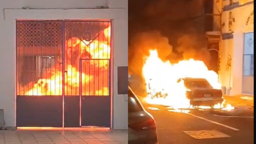 Arde en llamas vehículo la madrugada de este miércoles INCENDIO DE CARRO