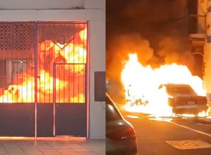 Arde en llamas vehículo la madrugada de este miércoles INCENDIO DE CARRO