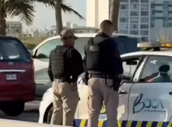 Hombre se encierra en patrulla del Boca del Rio en presunto estado de ebriedad