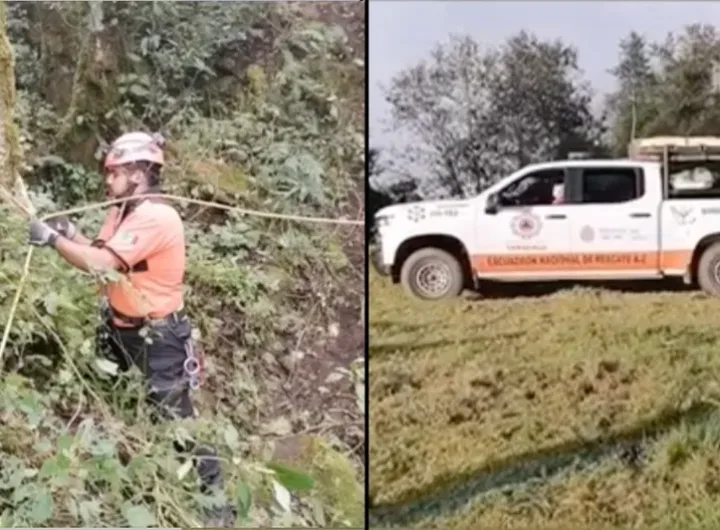 mujer cae a acantilado especial