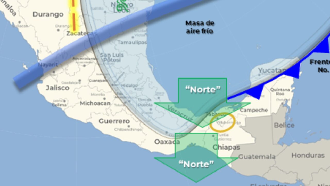 norte fuerte intenso pronostico veracruz