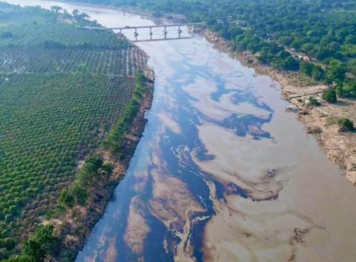 rio se contaminan por un derrame de petroleo en Veracruz